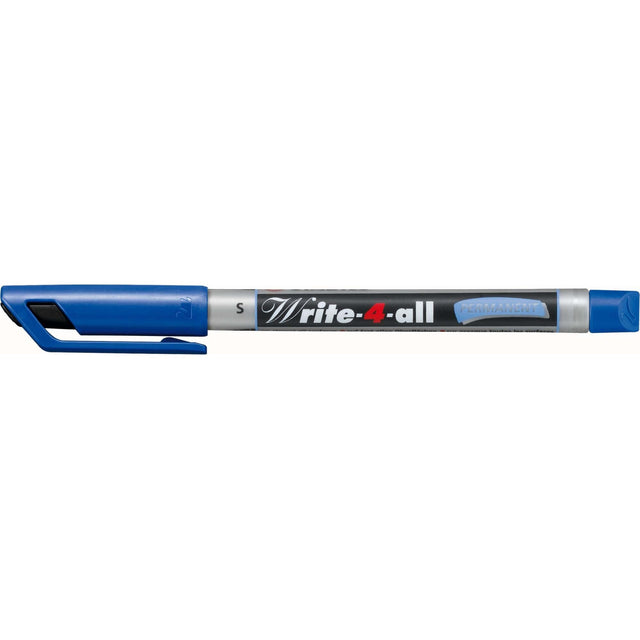 Marker permanent Stabilo Write-4-all, S, albastru Markere Stabilo 