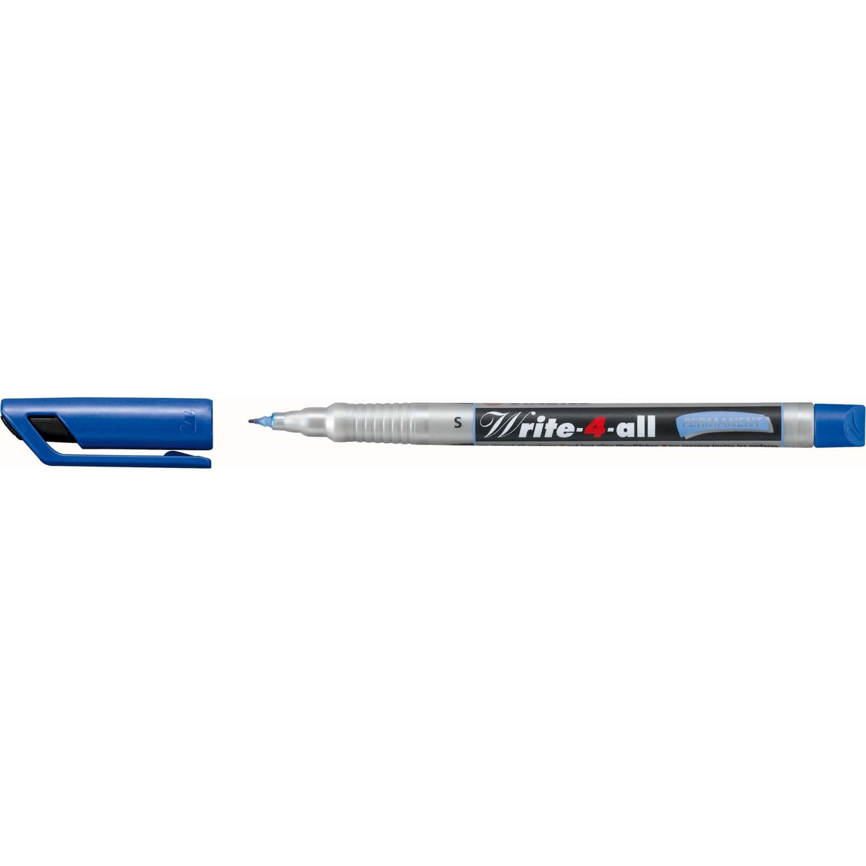 Marker permanent Stabilo Write-4-all, S, albastru Markere Stabilo 