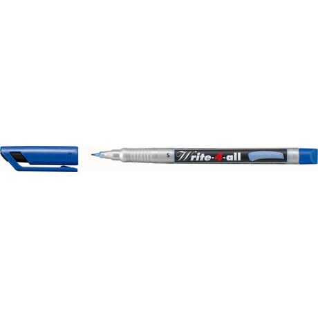 Marker permanent Stabilo Write-4-all, S, albastru Markere Stabilo 