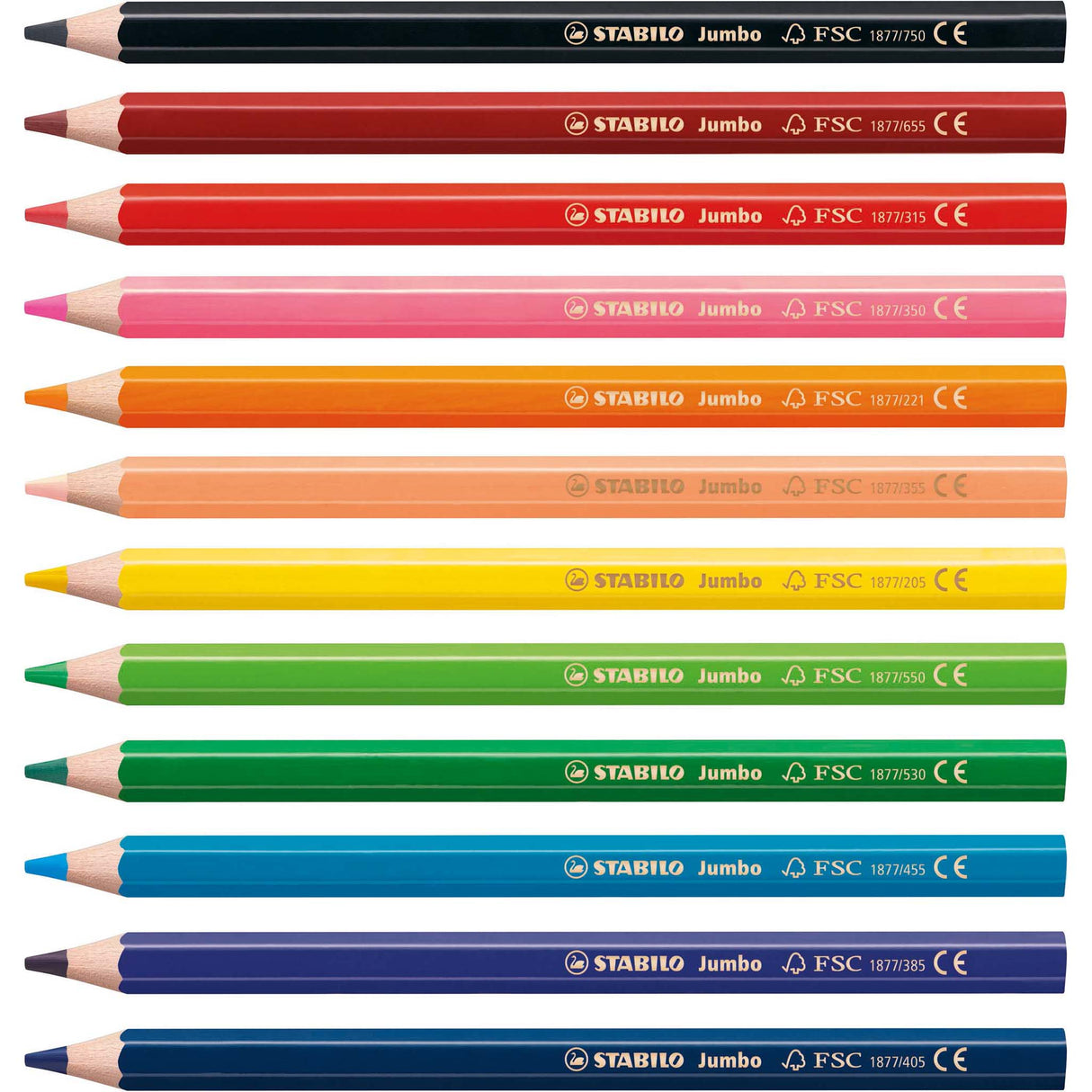 Creioane colorate Stabilo Trio Thick 24 culori/set+ascutitoare Creioane colorate Stabilo 