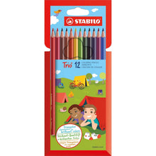 Încarcă imaginea în vizualizatorul Galerie, Creioane colorate Stabilo Trio 12 culori/set Creioane colorate Stabilo 
