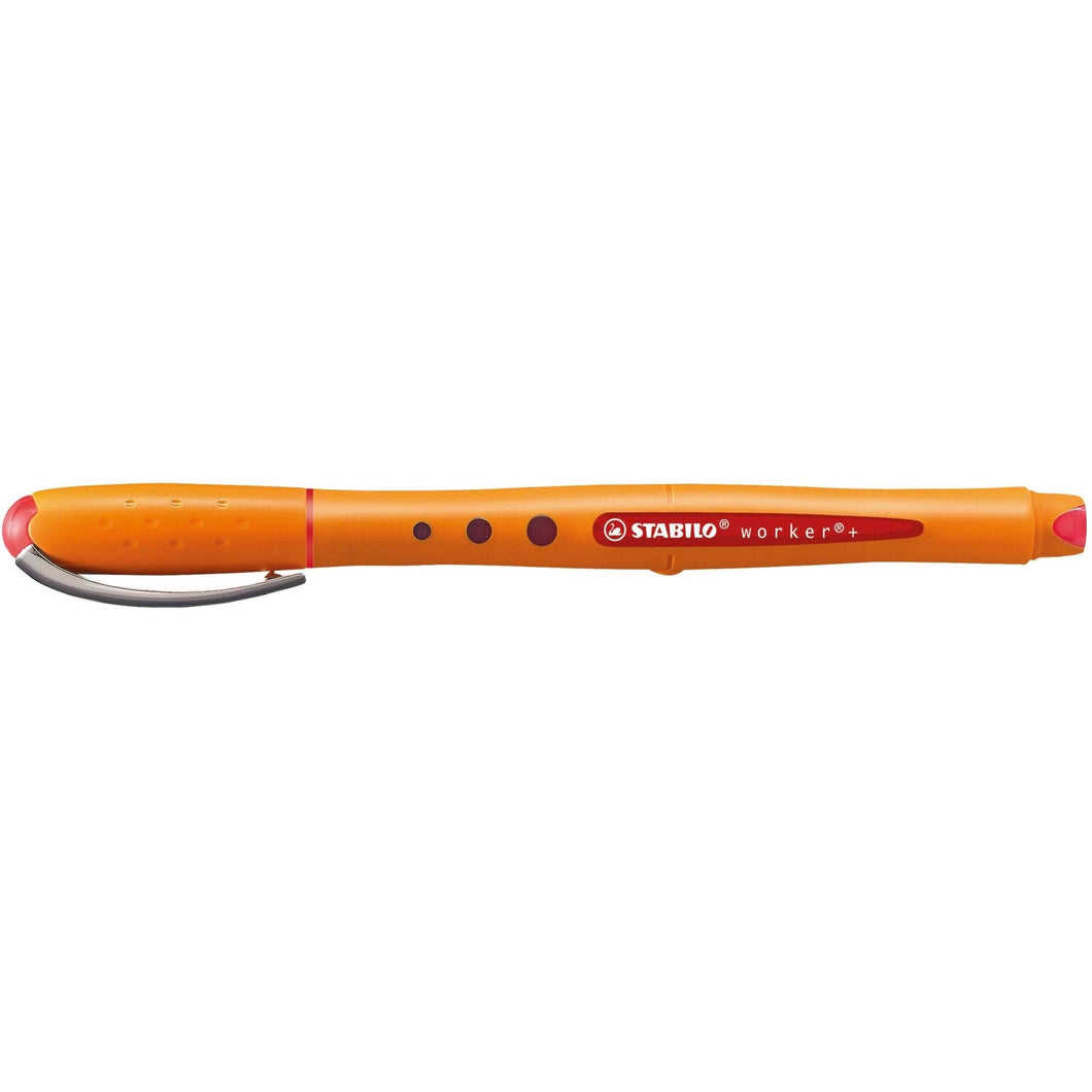 Roller Stabilo Worker fine, F, rosu Rollere Stabilo 