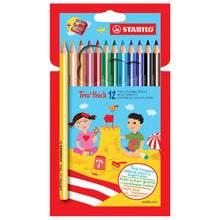 Încarcă imaginea în vizualizatorul Galerie, Creioane colorate Stabilo Trio Thick 12 culori/set+ascutitoare Creioane colorate Stabilo 
