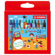 Creioane cerate Stabilo Yippy Wax, 24 culori / set Creioane cerate Stabilo 