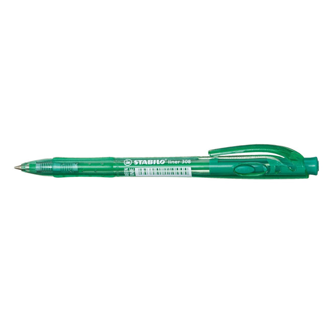 Pix cu mecanism Stabilo Liner 308, F, verde Pixuri colorate Stabilo 