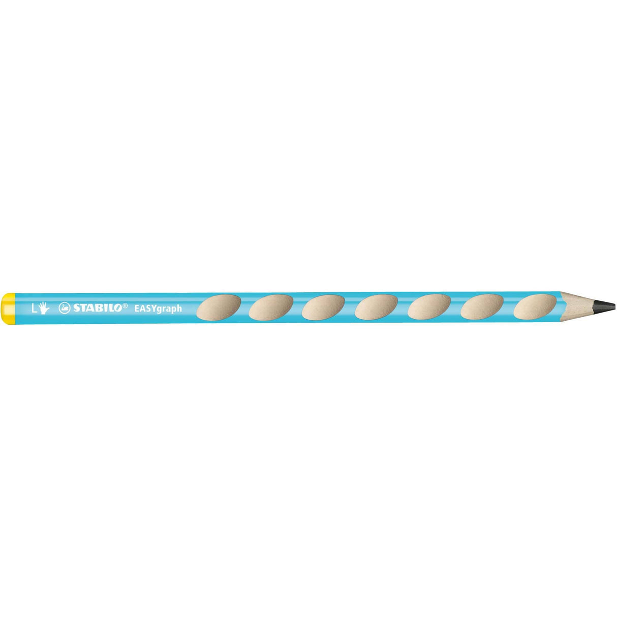 Creion grafit Stabilo EASYgraph,HB, fara radiera, ergonomic, pentru stangaci, bleu Creioane grafit Stabilo 