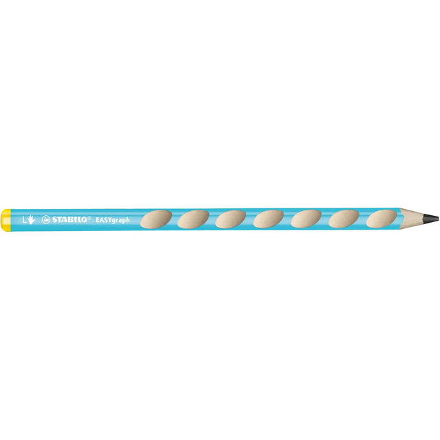Creion grafit Stabilo EASYgraph,HB, fara radiera, ergonomic, pentru stangaci, bleu Creioane grafit Stabilo 