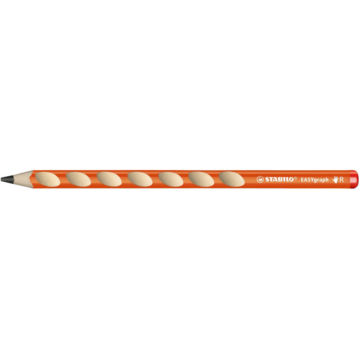 Creion grafit Stabilo EASYgraph,HB, fara radiera, ergonomic, pentru dreptaci, portocaliu Creioane grafit Stabilo 