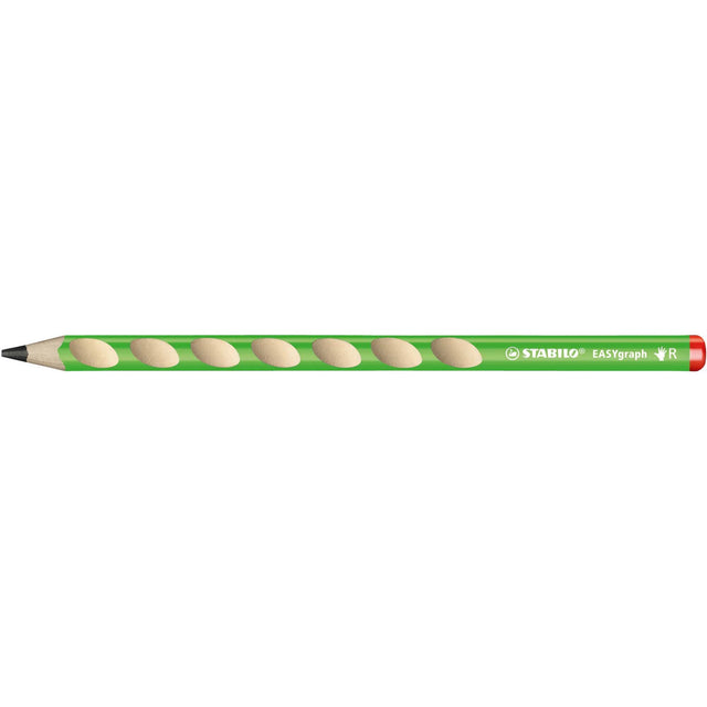 Creion grafit Stabilo EASYgraph,HB, fara radiera, ergonomic, pentru dreptaci, verde Creioane grafit Stabilo 