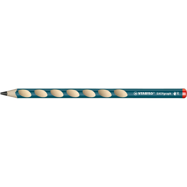 Creion grafit Stabilo EASYgraph,HB, fara radiera, ergonomic, pentru dreptaci, albastru petrol Creioane grafit Stabilo 