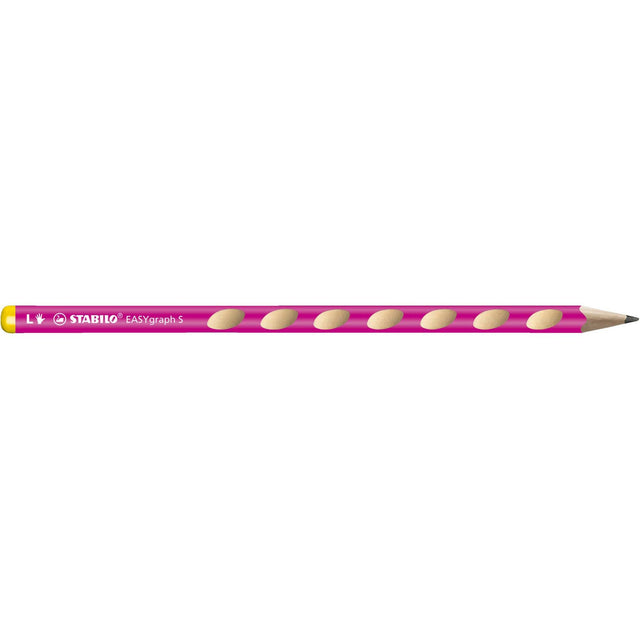 Creion grafit Stabilo EASYgraph S, HB, fara radiera, ergonomic, pentru stangaci, roz Creioane grafit Stabilo 