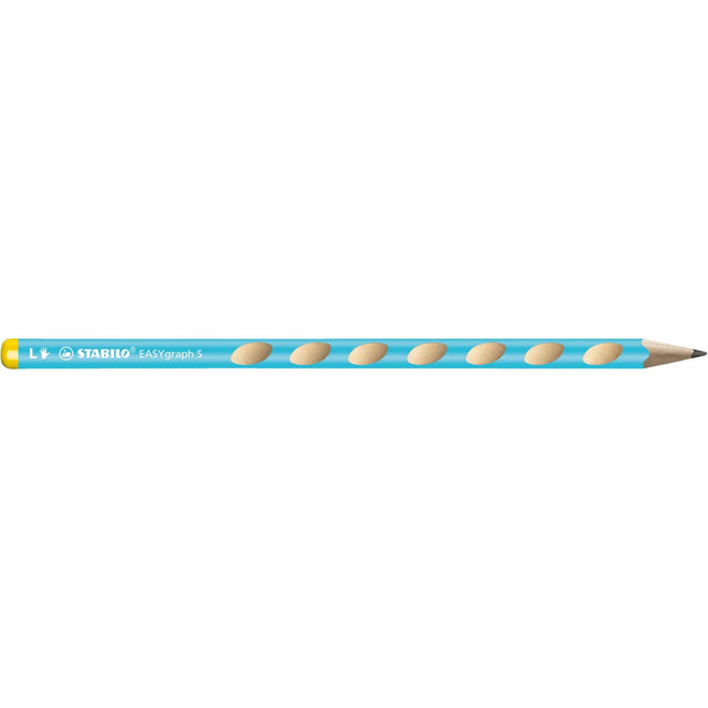 Creion grafit Stabilo EASYgraph S, HB, fara radiera, ergonomic, pentru stangaci, bleu Creioane grafit Stabilo 