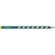 Creion grafit Stabilo EASYgraph S, HB, fara radiera, ergonomic, pentru stangaci, albastru petrol Creioane grafit Stabilo 