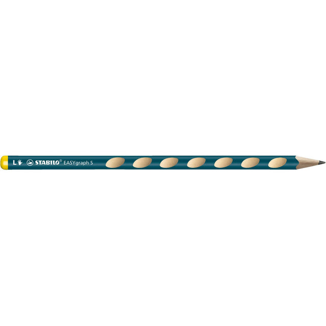 Creion grafit Stabilo EASYgraph S, HB, fara radiera, ergonomic, pentru stangaci, albastru petrol Creioane grafit Stabilo 