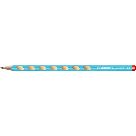 Creion grafit Stabilo EASYgraph S, HB, fara radiera, ergonomic, pentru dreptaci, bleu Creioane grafit Stabilo 