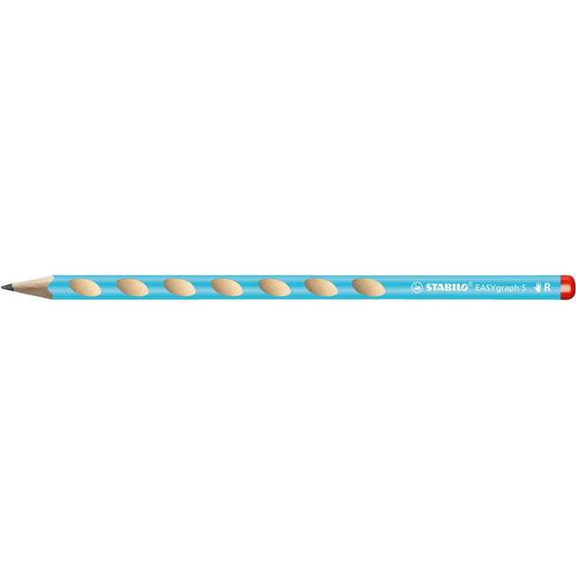 Creion grafit Stabilo EASYgraph S, HB, fara radiera, ergonomic, pentru dreptaci, bleu Creioane grafit Stabilo 