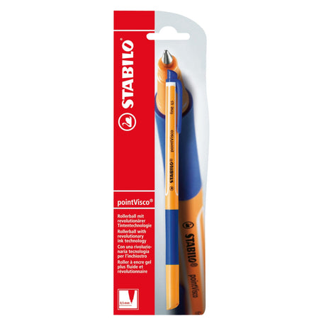 Roller cu gel Stabilo pointVisco, albastru, blister Rollere cu gel Stabilo 