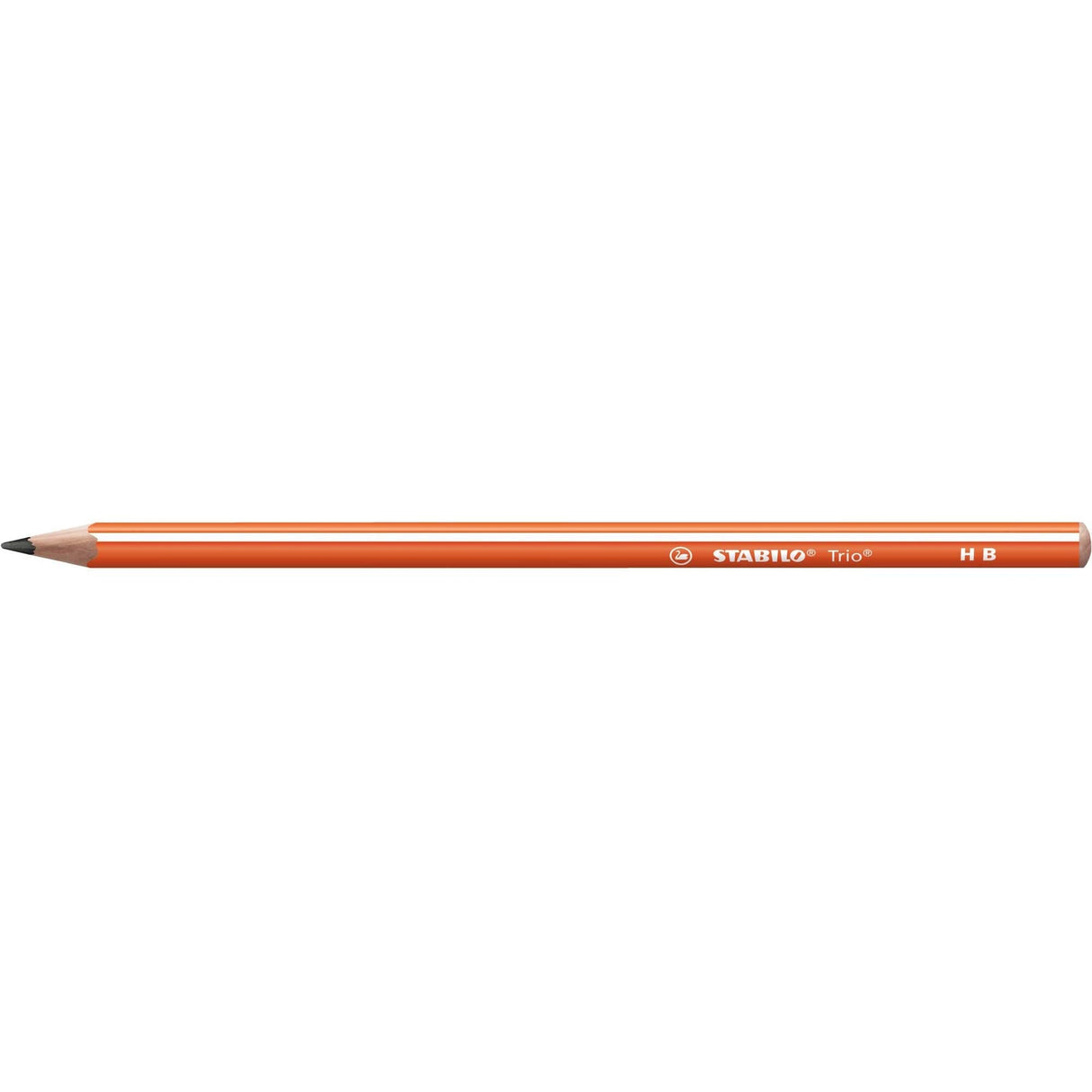 Creion grafit Stabilo Trio, HB, fara radiera, corp portocaliu Creioane grafit Stabilo 