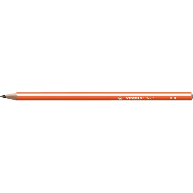 Creion grafit Stabilo Trio, HB, fara radiera, corp portocaliu Creioane grafit Stabilo 