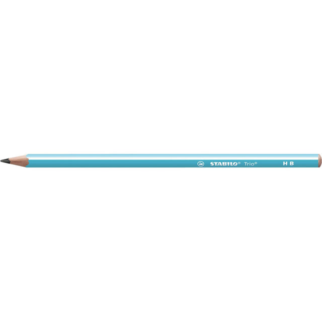 Creion grafit Stabilo Trio Thick, HB, fara radiera, corp bleu Creioane grafit Stabilo 