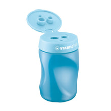 Încarcă imaginea în vizualizatorul Galerie, Ascutitoare Stabilo EASYsharpener, pentru stangaci, tripla, cu container albastru Accessorii Birou Stabilo 

