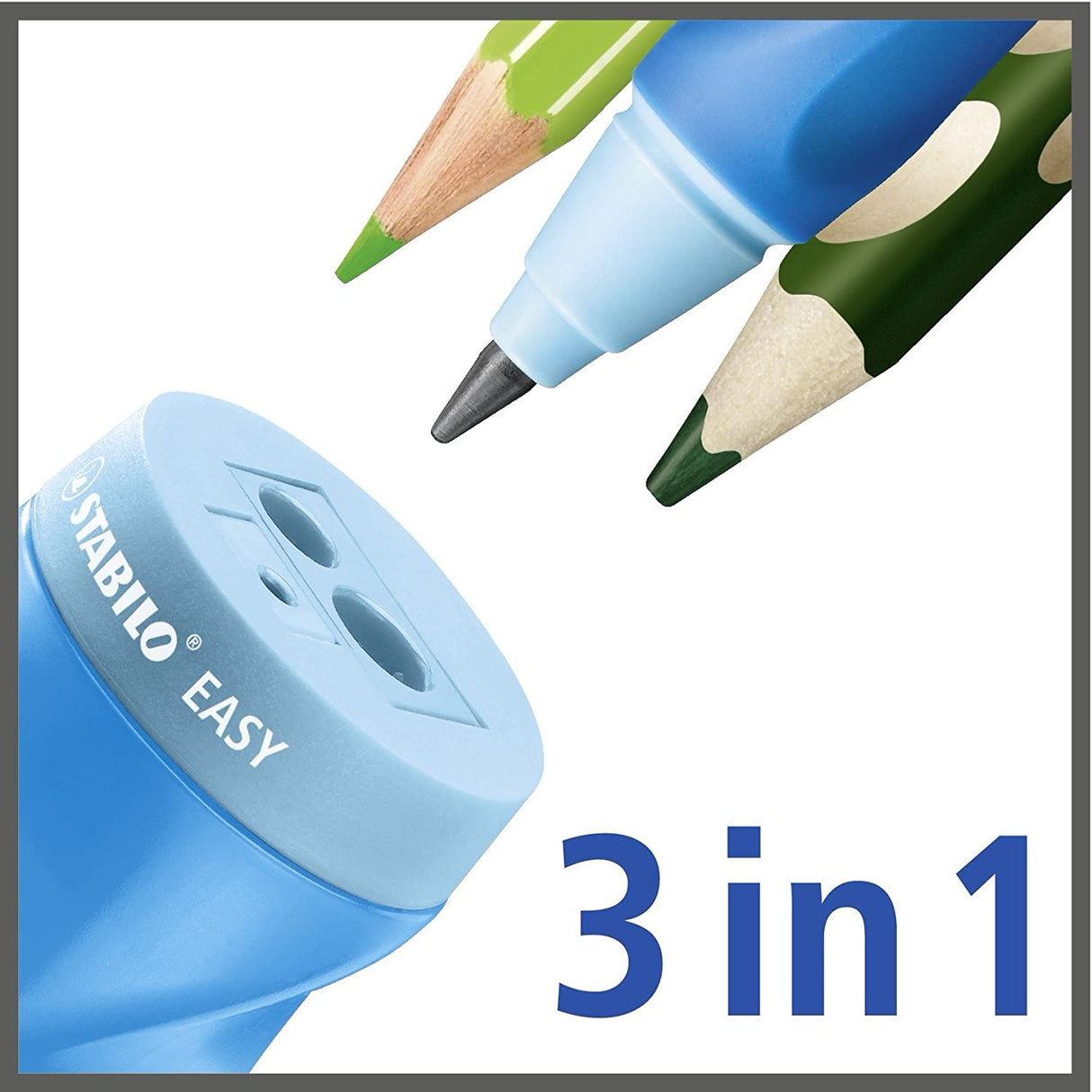 Ascutitoare Stabilo EASYsharpener, pentru dreptaci, dubla, cu container, verde Accessorii Birou Stabilo 