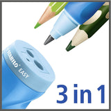 Ascutitoare Stabilo EASYsharpener, pentru dreptaci, dubla, cu container, verde Accessorii Birou Stabilo 