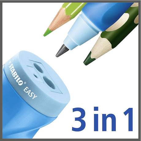 Ascutitoare Stabilo EASYsharpener, pentru dreptaci, dubla, cu container, verde Accessorii Birou Stabilo 