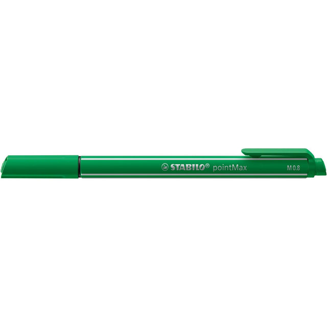 Fineliner Stabilo PointMax, verde inchis Finelinere Stabilo 