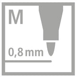 Fineliner Stabilo PointMax, 4 culori / set, culori pastel Fineliner Stabilo 