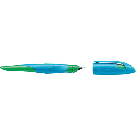 Stilou Stabilo EASYBirdy, M, pentru stangaci, albastru / verde Stilouri Stabilo 