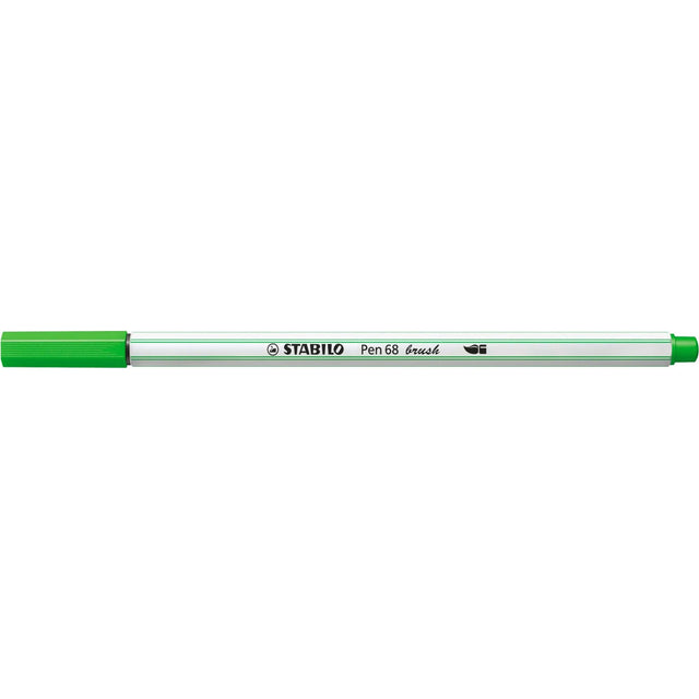 Carioca Stabilo Pen 68 Brush, cu varf tip pensula, leaf green Carioci Stabilo 