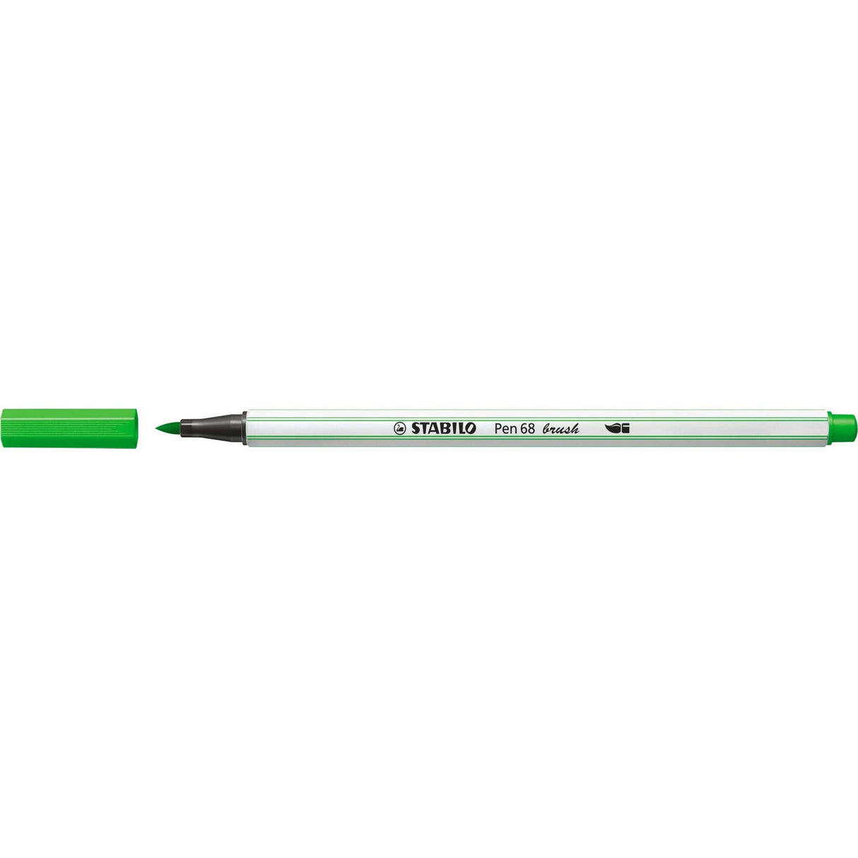 Carioca Stabilo Pen 68 Brush, cu varf tip pensula, leaf green Carioci Stabilo 