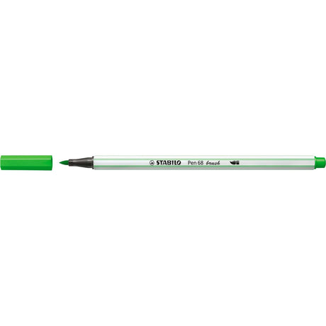 Carioca Stabilo Pen 68 Brush, cu varf tip pensula, leaf green Carioci Stabilo 
