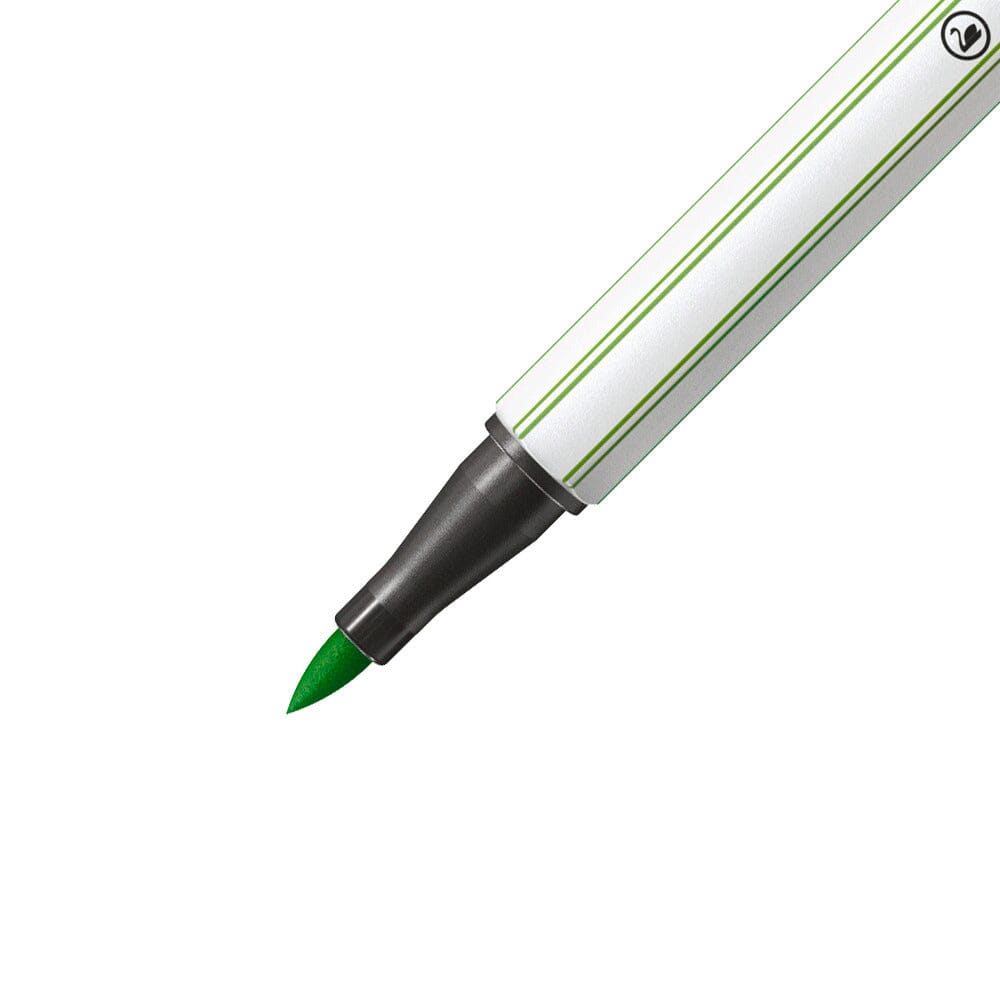 Carioca Stabilo Pen 68 Brush, cu varf tip pensula, leaf green Carioci Stabilo 
