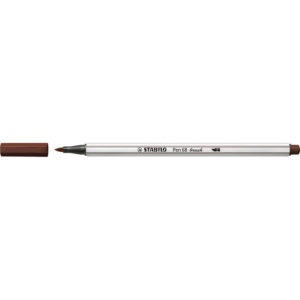 Carioca Stabilo Pen 68 Brush, cu varf tip pensula, brown Carioci Stabilo 