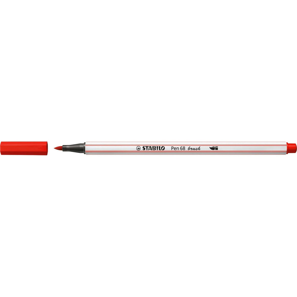 Carioca Stabilo Pen 68 Brush, cu varf tip pensula, carmine Carioci Stabilo 