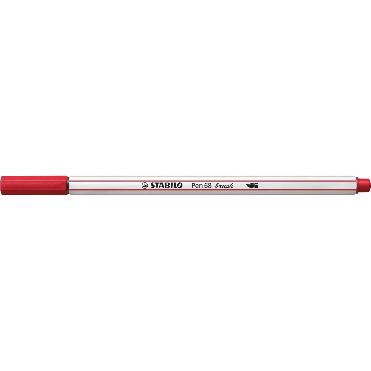 Carioca Stabilo Pen 68 Brush, cu varf tip pensula, dark red Carioci Stabilo 