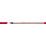 Carioca Stabilo Pen 68 Brush, cu varf tip pensula, dark red Carioci Stabilo 