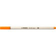 Carioca Stabilo Pen 68 Brush, cu varf tip pensula, orange Carioci Stabilo 
