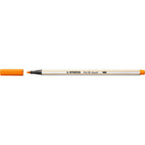 Carioca Stabilo Pen 68 Brush, cu varf tip pensula, orange Carioci Stabilo 