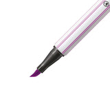 Carioca Stabilo Pen 68 Brush, cu varf tip pensula, lilac Carioci Stabilo 