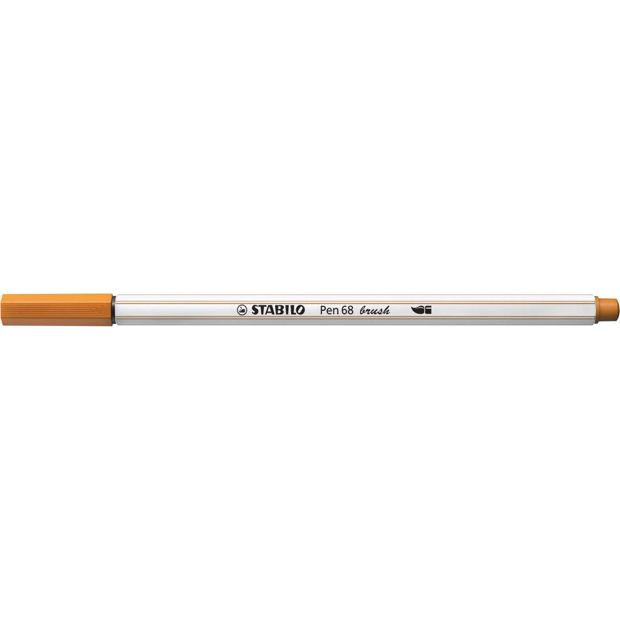 Carioca Stabilo Pen 68 Brush, cu varf tip pensula, dark ochre Carioci Stabilo 