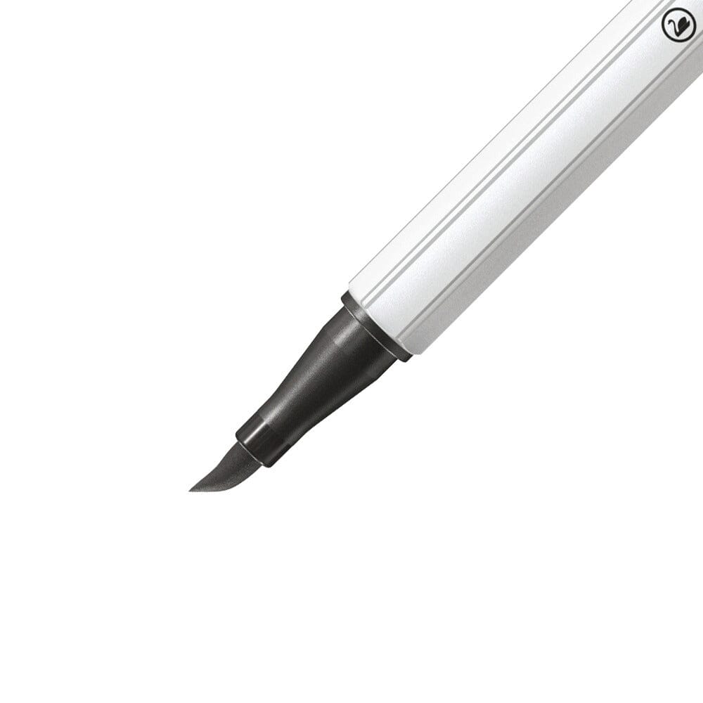 Carioca Stabilo Pen 68 Brush, cu varf tip pensula, medium cold grey Carioci Stabilo 