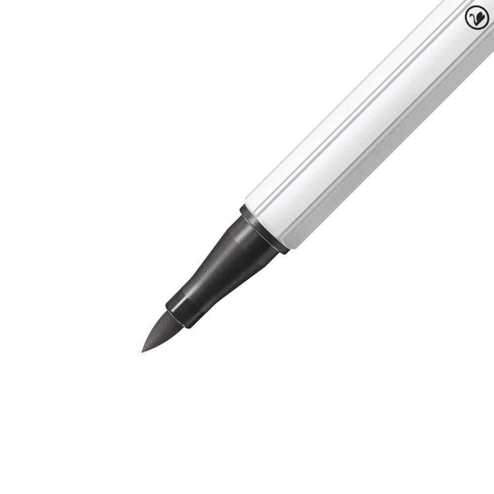 Carioca Stabilo Pen 68 Brush, cu varf tip pensula, medium cold grey Carioci Stabilo 