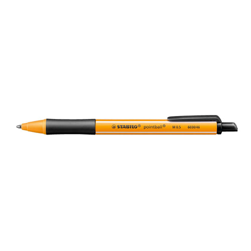 Pix cu mecanism Stabilo Pointball, 79% plastic reciclat, negru Pixuri colorate Stabilo 