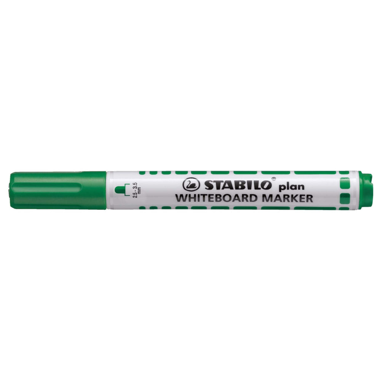 Marker pentru tabla Stabilo plan, varf rotund, verde Markere Stabilo 