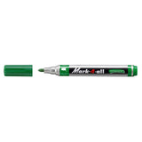 Marker permermanent Stabilo Mark-4-all, F, varf rotund, verde Markere Stabilo 