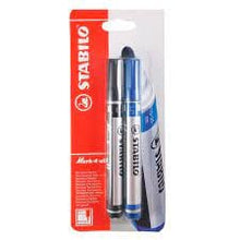 Încarcă imaginea în vizualizatorul Galerie, Marker permermanent Stabilo Mark-4-all, F, varf rotund, set 2 culori / set, albastru, negru Markere Stabilo 
