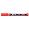 Marker permermanent Stabilo Mark-4-all, 653, B, varf tesit, rosu Markere Stabilo 